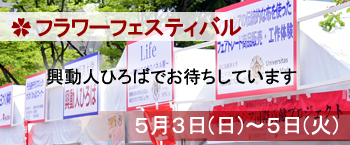 今年もフラワーフェスティバルに参加します